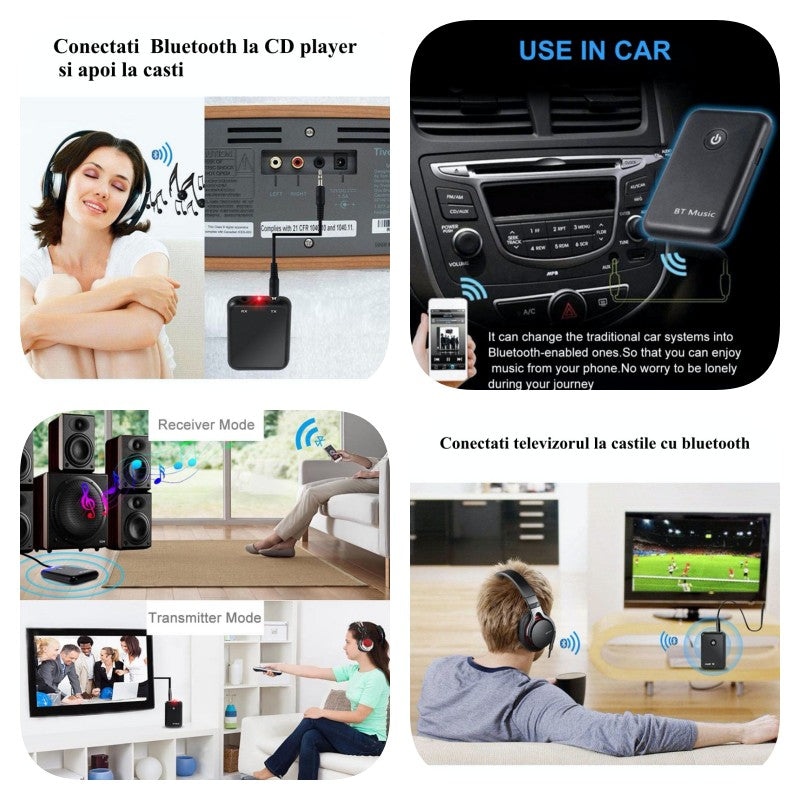 Receptor Bluetooth Audio & Transmitator Wireless