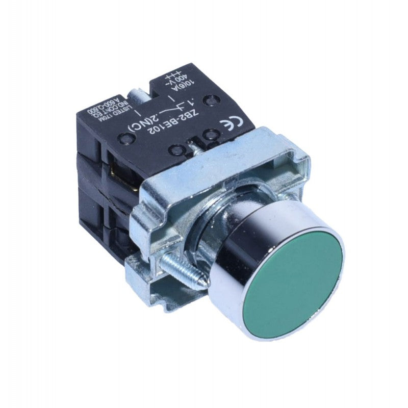 Buton motor push BA35 Verde 10A