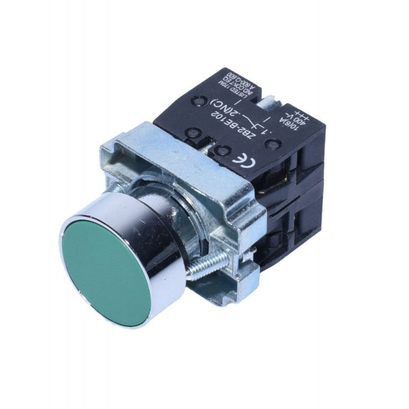 Buton motor push BA35 Verde 10A