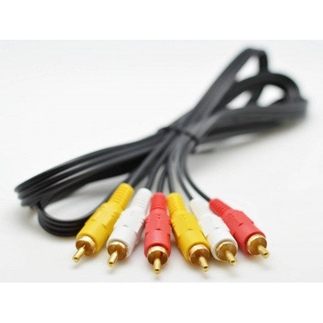 Cablu 3RCA Tata cu 3RCA Tata, Conectori Auriti 10m