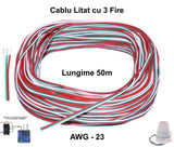 Cablu Alimentare Led RGB 3 Fire, 50m/Rola