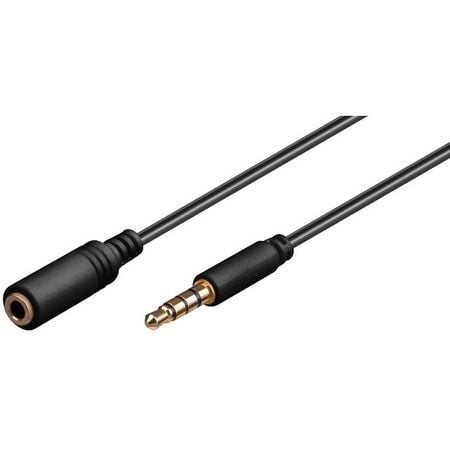 Cablu Audio Jack 3,5mm Tata - Mama, 10m, Contacte Aurite