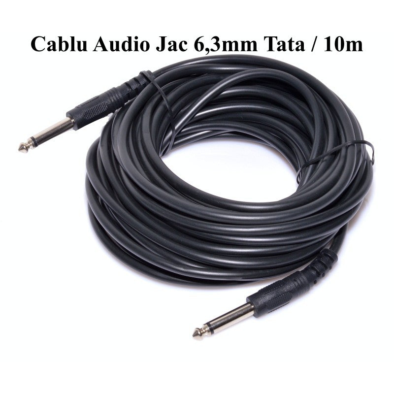 Cablu Audio Jack 6,3MM Tata - Tata, 10M