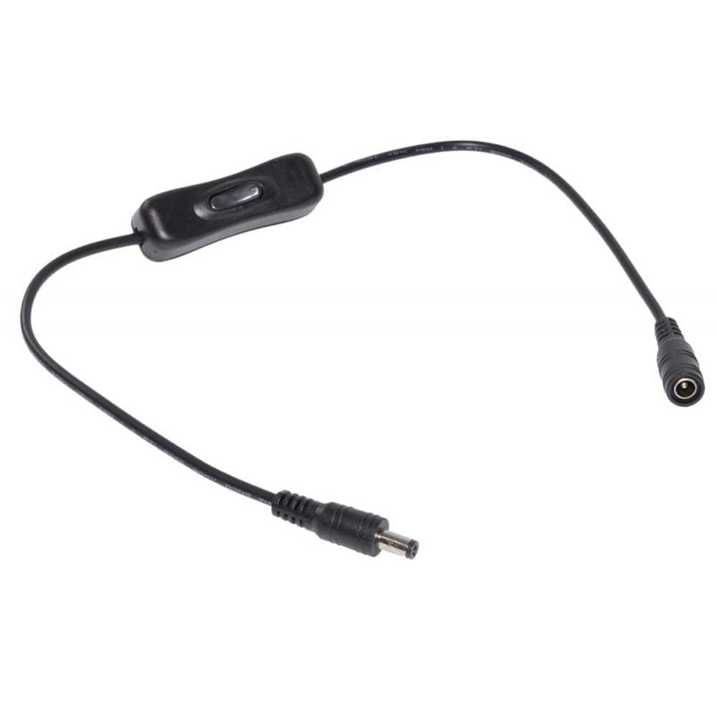 Cablu DC 2,1x5,5mm, cu Intrerupator , 50cm