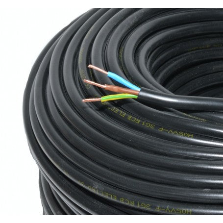 Cablu Electric 3x2,5mm MYYM Litat (Negru)