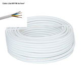Cablu Electric Litat 4x1mm² Alb MYYM Litat / 100m