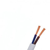 Cablu Electric Litat MYYM Alb 2x1mm /100m