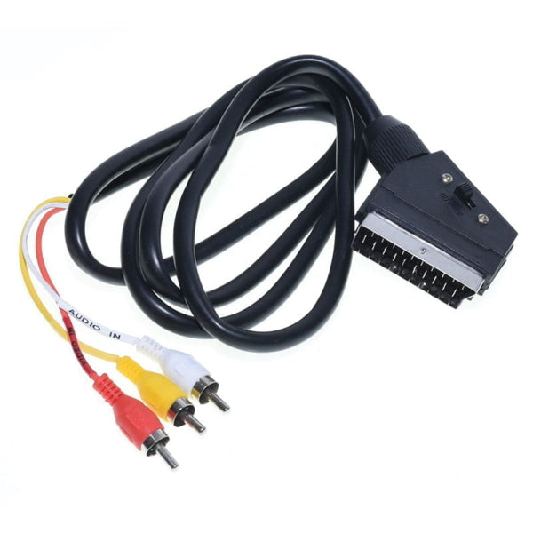 Cablu Scart la 3RCA cu Intrerupator / 1,5M