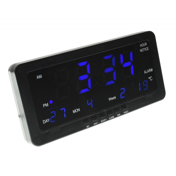 Ceas Digital cu Led Albastru si Alarma