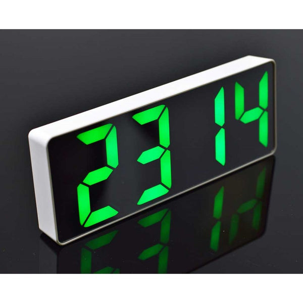 Ceas Digital Oglinda, LED Verde, Alarma