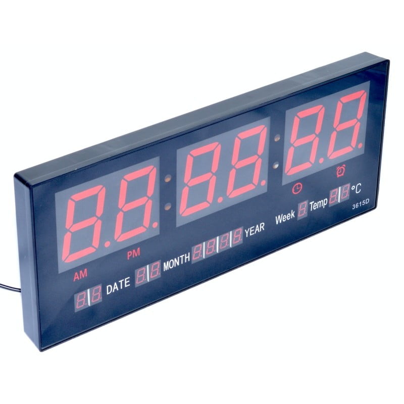 Ceas Electronic LED Rosu, Alarma, 3615D