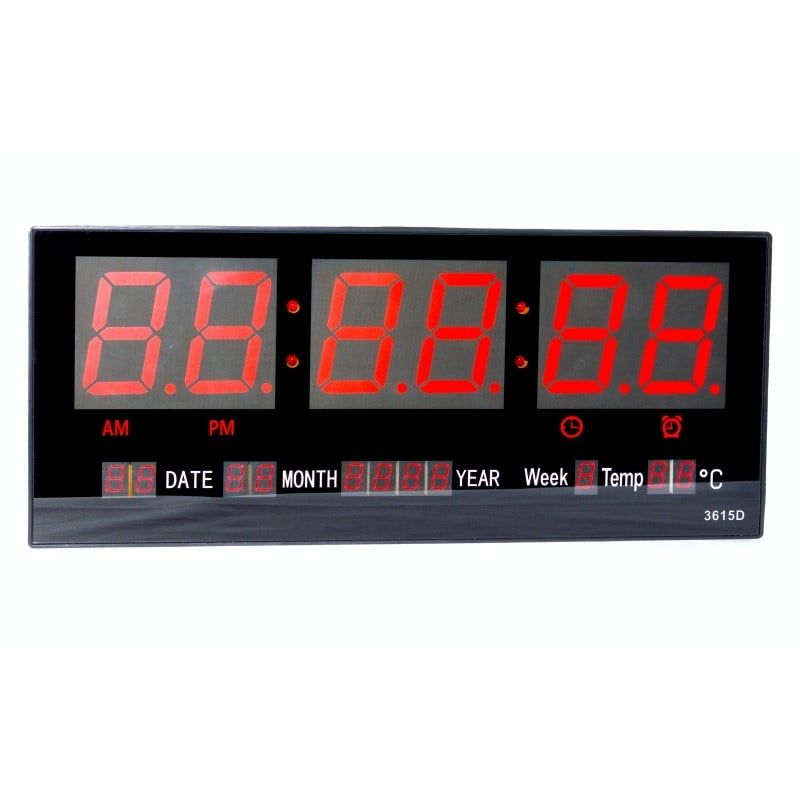 Ceas Electronic LED Rosu, Alarma, 3615D