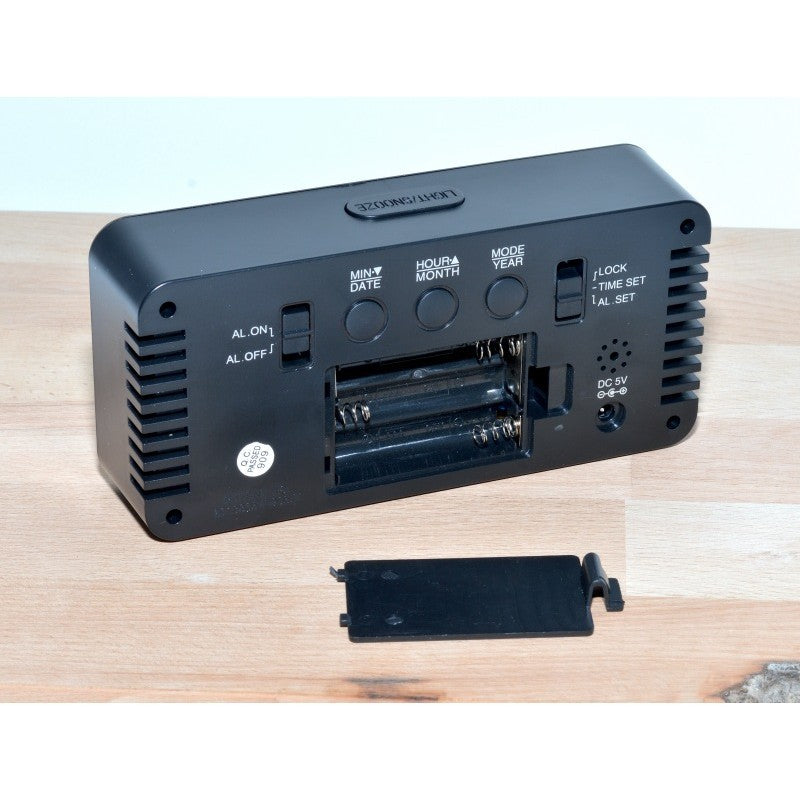 Ceas Digital Oglinda, LED Alb, Alarma