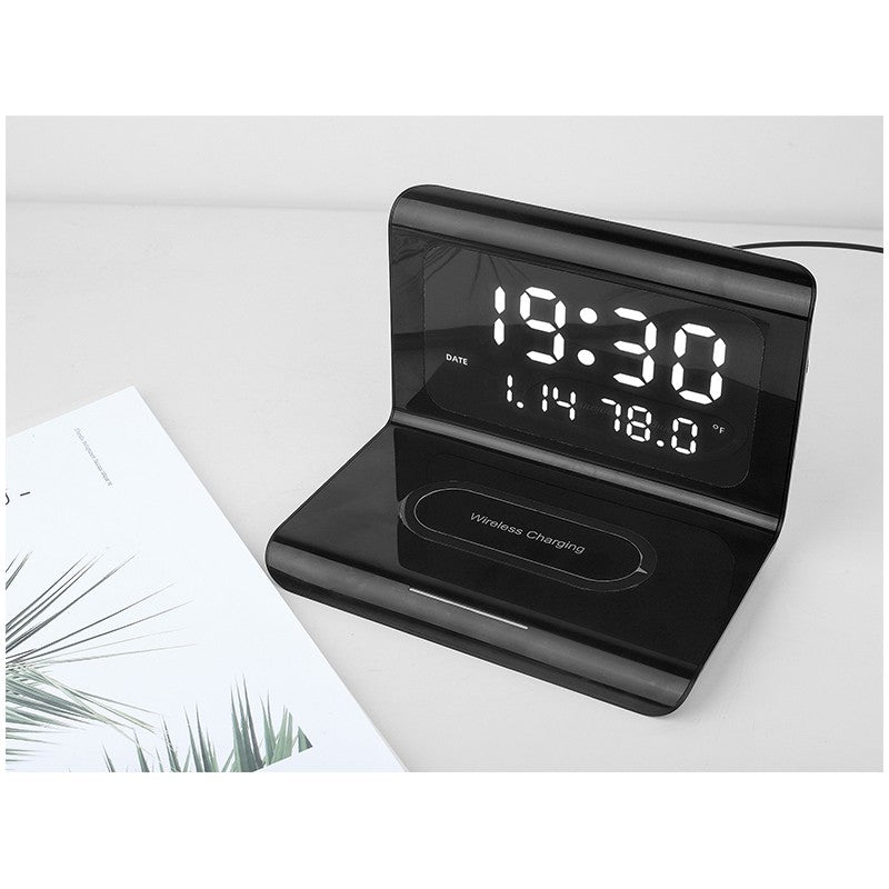 Ceas Negru Incarcare Wireless si Data