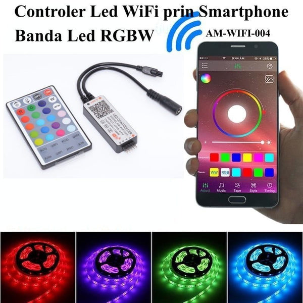 Controler Led RGBW Conectare WiFi