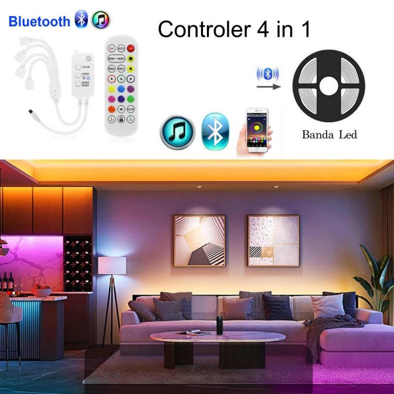 Controler RGB 4-1, Bluetooth si Telecomanda