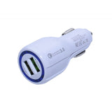 Incarcator Auto 2 X USB 3.0 / D-15, Alb