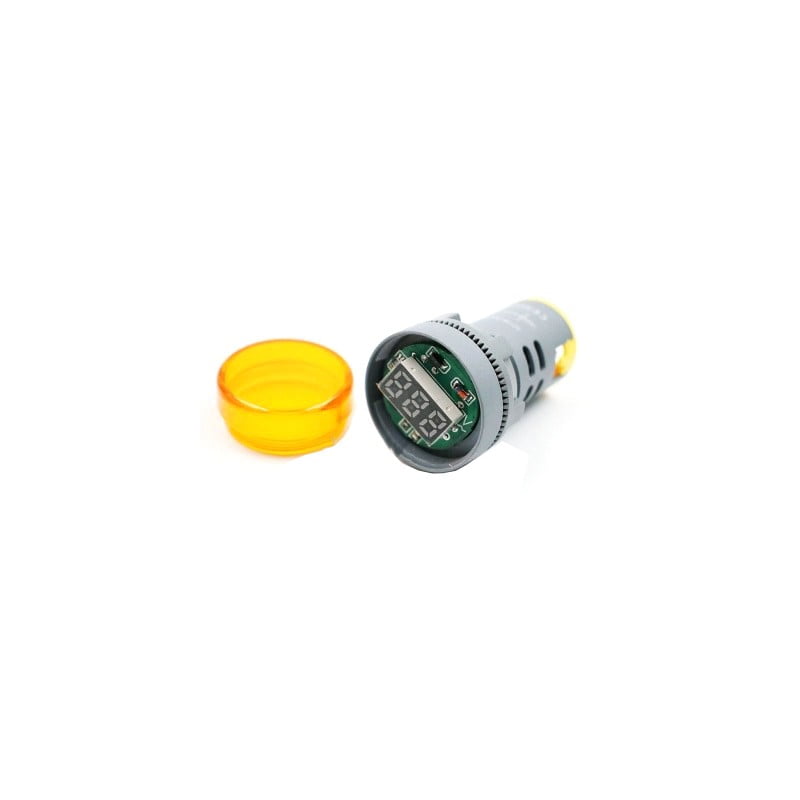 Indicator Digital Voltmetru, 250V/AC, 20-500V, Protectie IP65, Portocaliu