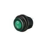 Buton ON-OFF Verde cu Protectie Cauciuc