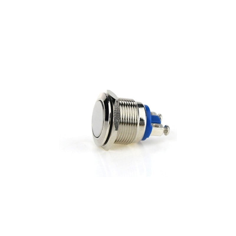 Intrerupator Push Metalic 19mm Fara Retinere 220V