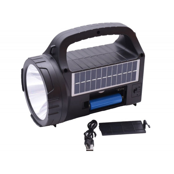 Lanterna cu Radio+Panou Solar 50W