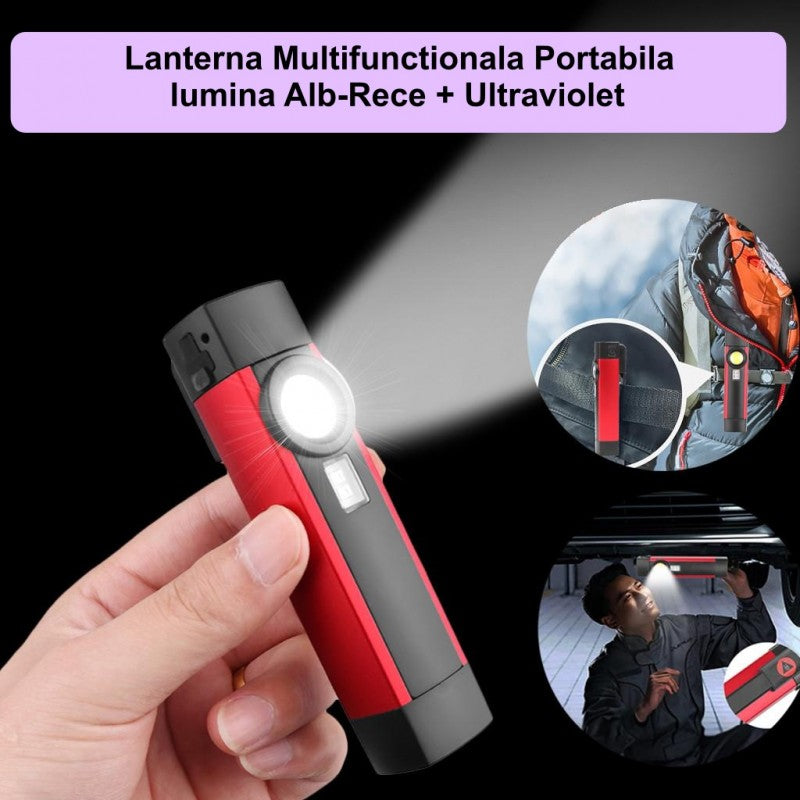 Lanterna Lumina Violet 395 Led XPE+Cob