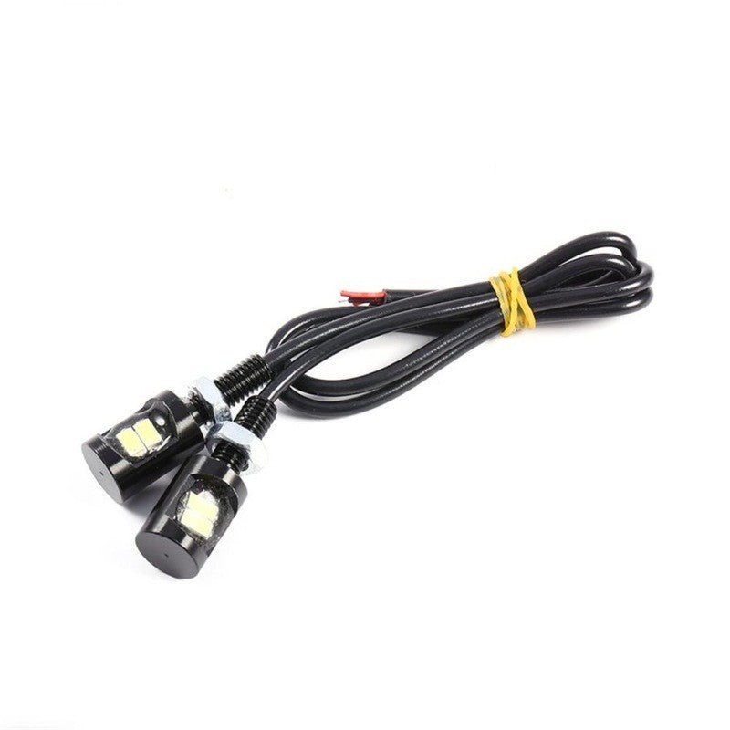 LED Auto SMD, Diametru 12mm, 12V, Fir 25cm, Set 2 Buc, Rosu