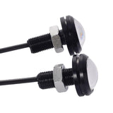 Leduri Auto Waterproof cu fir, Diametru 23mm, 12V, Putere 9W, Set 2 Buc, Alb