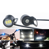 Set 2x LED Auto/Moto cu suport metalic si fir, Diametru 23mm, 9W, Alb
