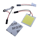 LED Auto COB Plafoniera, 48 Led, Lumina Alb-Rece, Adaptor Feston/T10, 8W