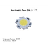 Led Cob 3W -11mm , Alb-Rece