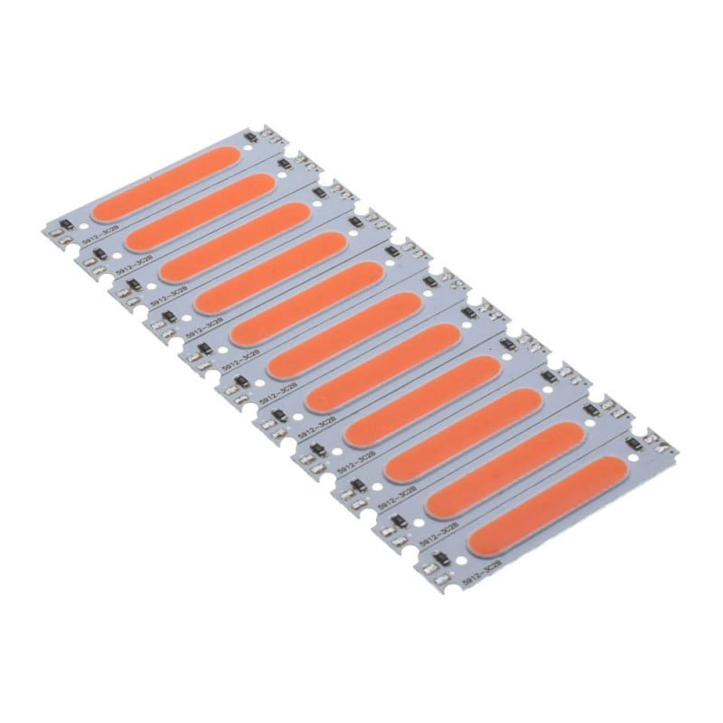 LED Cob cu 6 segmente Led, 58X13MM, 2W, Lumina Rosu