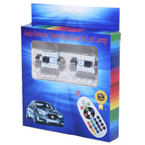 LED Auto RGB cu Telecomanda, Soclu Feston 36mm, Set 2 Buc