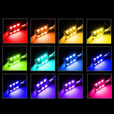 LED Auto RGB cu Telecomanda, Soclu Feston 41mm, Set 2 Buc