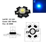 Led Albastru SMD 3W cu Radiator