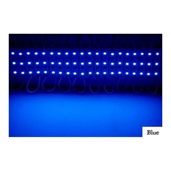 Modul Grup 3 Led 3528 - 20 Buc/Set , Albastru 12V