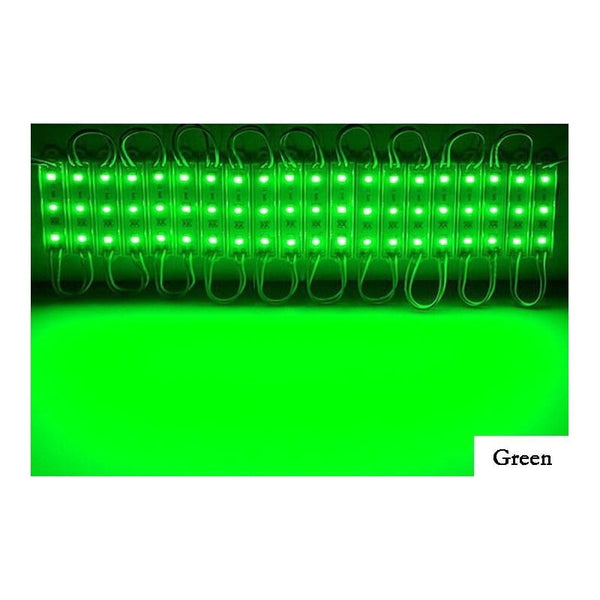 Modul Grup 3 Led 3528 - 20 Buc/Set , Verde 12V