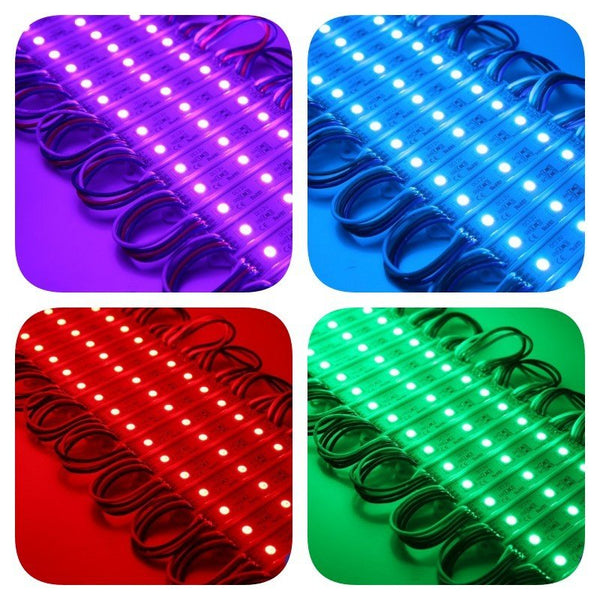 Modul Grup 3 Led RGB 5050 - 20 Buc/Set , RGB -Multicolor 12V