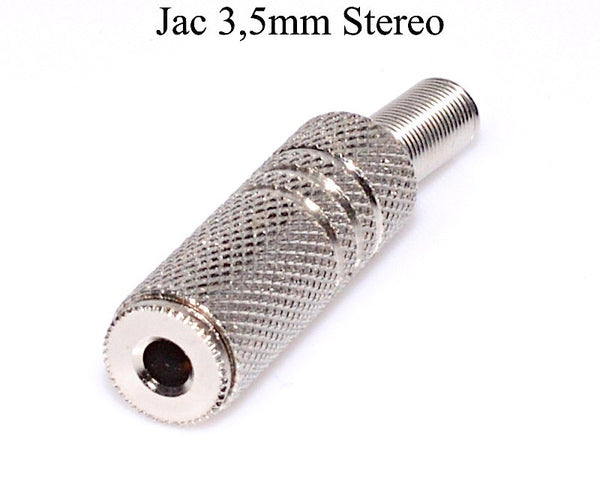 Mufa Jack 3,5 Mama Stereo Metalic