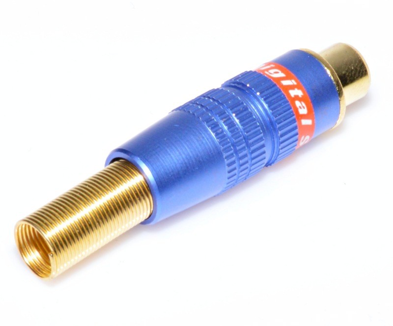 Mufa RCA Mama Gold-Albastru cu Arc