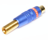 Mufa RCA Mama Gold-Albastru cu Arc