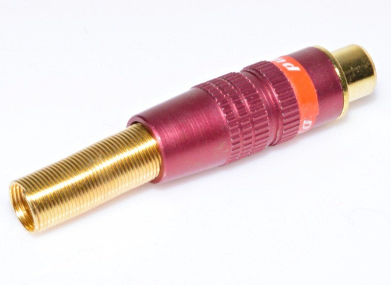 Mufa RCA Mama Gold-Rosu cu Arc