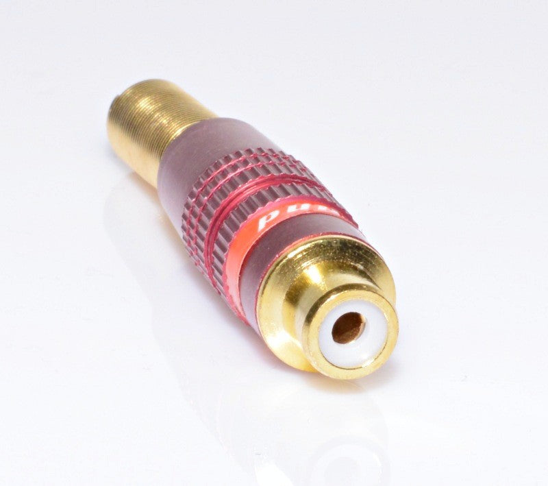 Mufa RCA Mama Gold-Rosu cu Arc