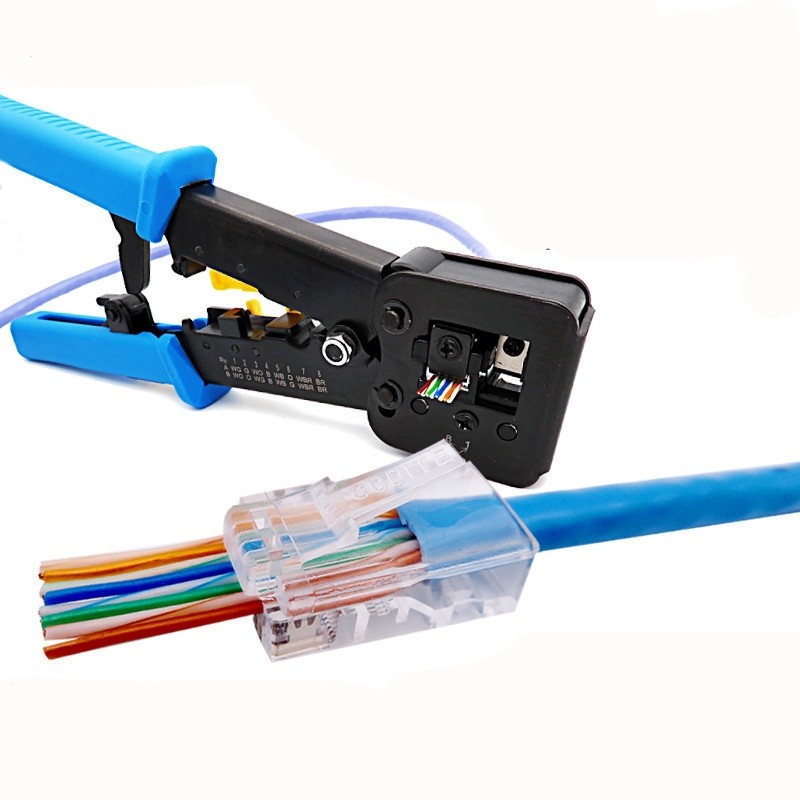 Set Mufa UTP RJ45 Plastic CAT6E + CUT 100b/set