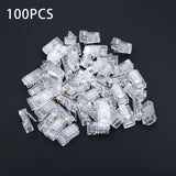 Set Mufa UTP RJ45 Plastic CAT6E + CUT 100b/set