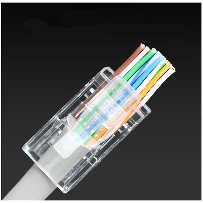 Set Mufa UTP RJ45 Plastic CAT6E + CUT 100b/set
