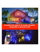 Proiector RGBW LED 20W, Android, iOS, Bluetooth