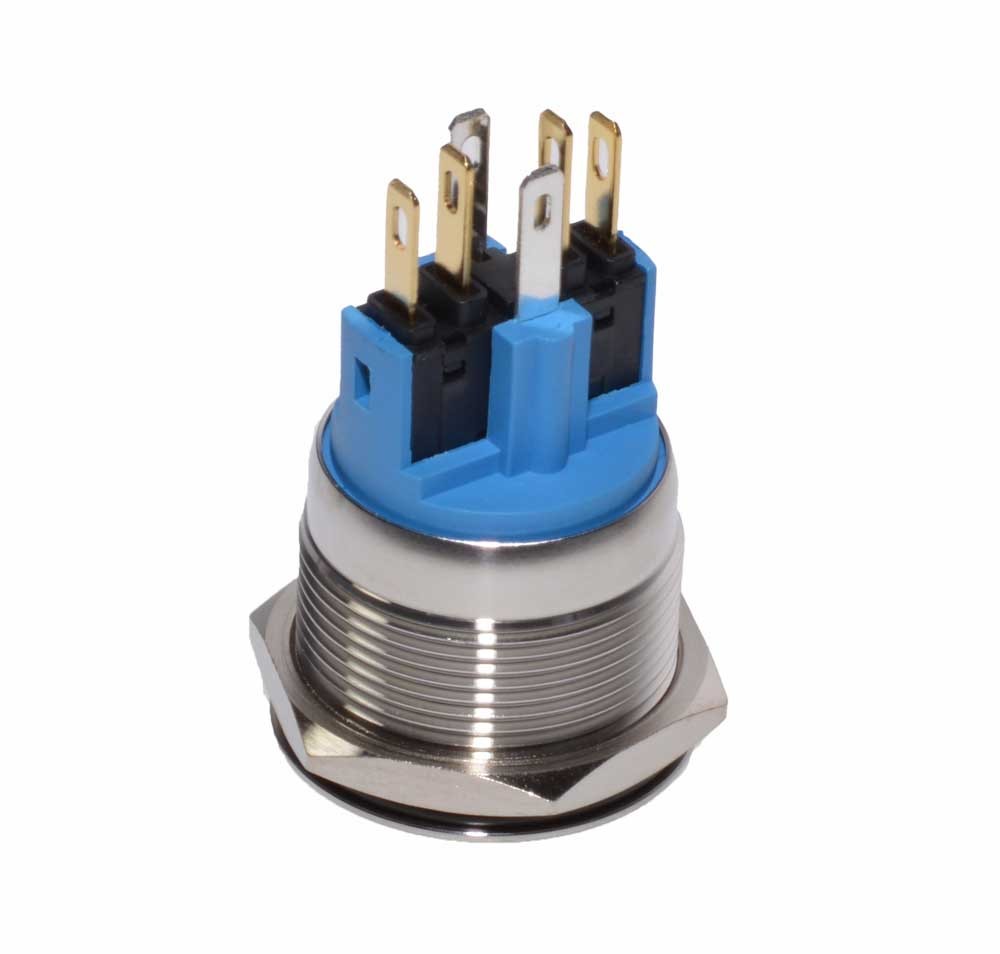 Push Buton 22mm/24V Led Alb