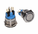 Push Buton 22mm/24V Led Alb