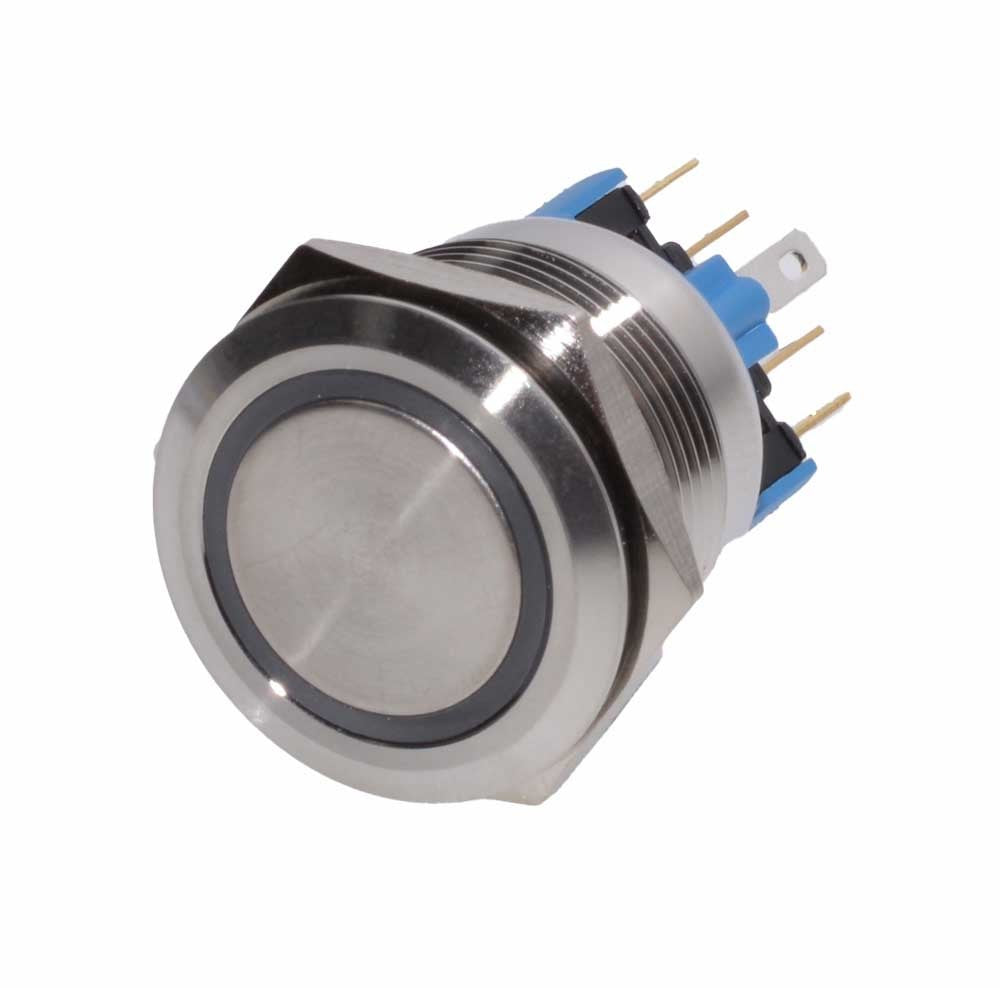 Push Buton 22mm/24V Led Alb